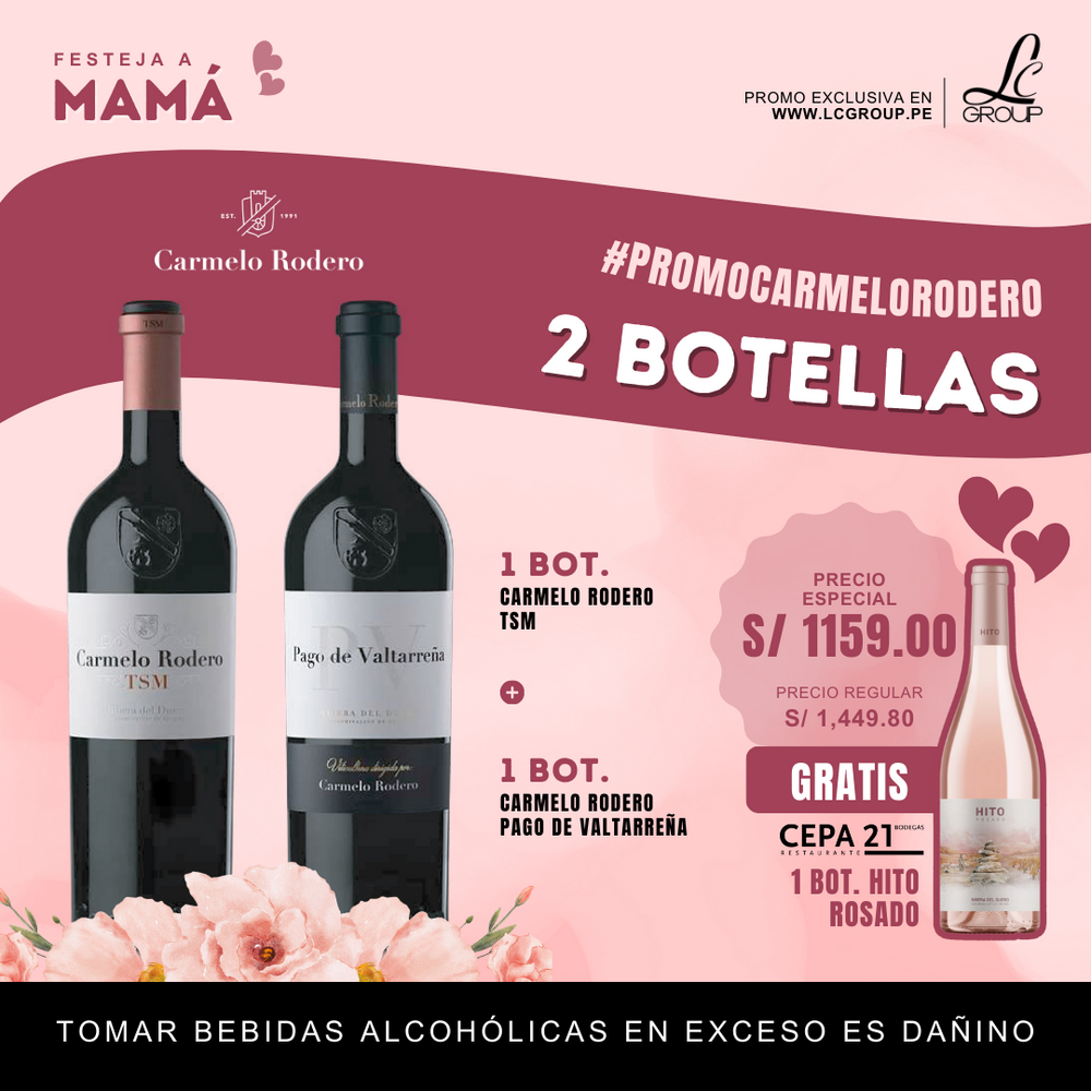 𝟮𝗕𝗢𝗧.+𝟭𝗚𝗥𝗔𝗧𝗜𝗦❗➜ 1 Carmelo Rodero TSM +1 Carmelo Rodero Pago de Valtarreña + 🎁 Hito Rosado