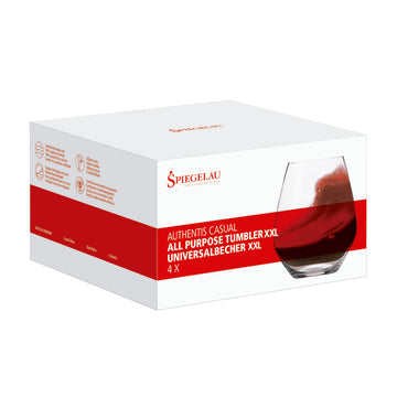 Authentis Casual Vasos Cristal Tumbler XXL Set x 4