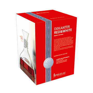 Decantador Cristal Red & White