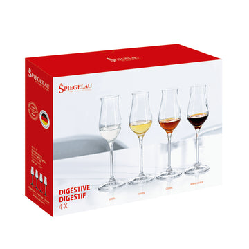 Digestive Copa Cristal Pisco Set x 4