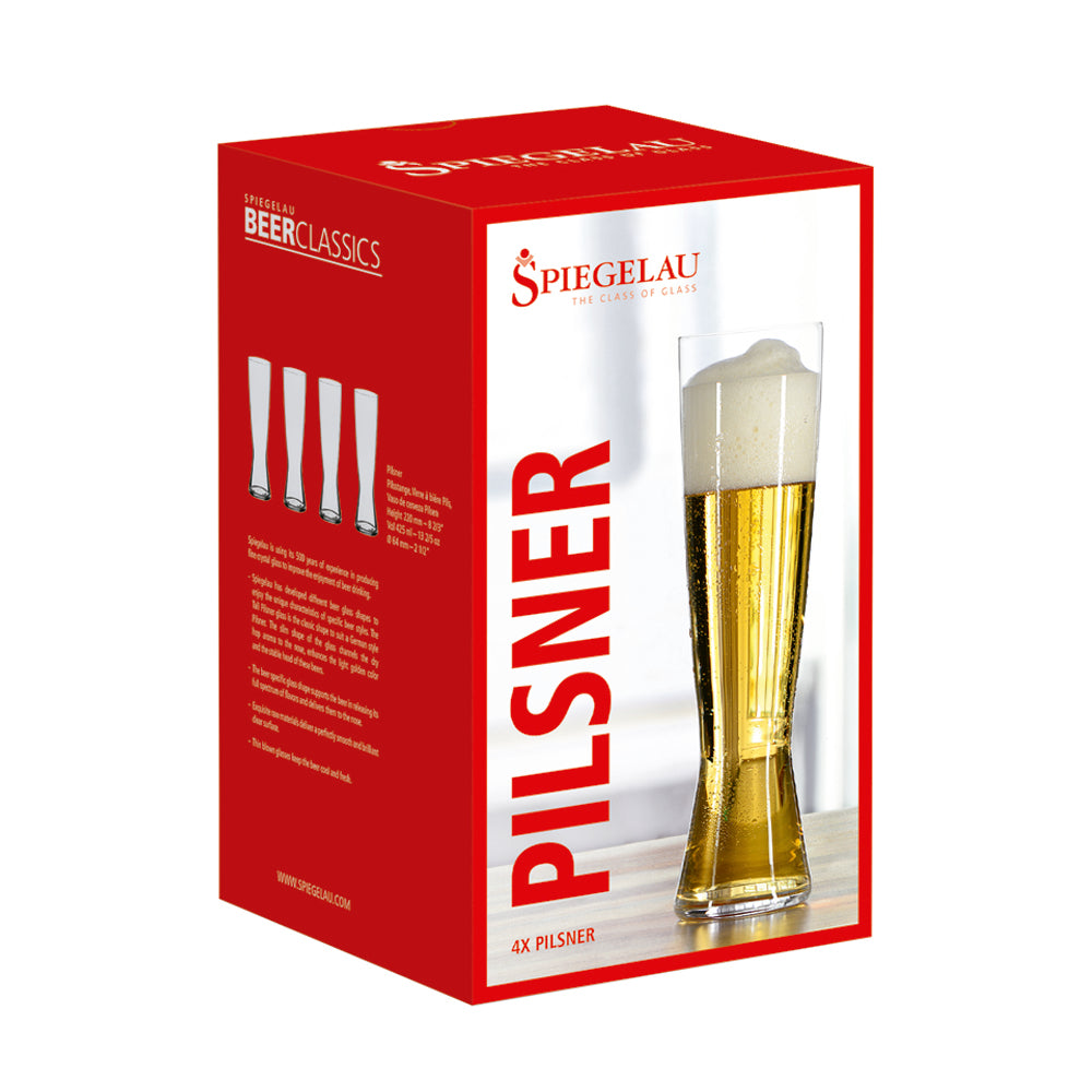 Vaso Cristal Cerveza Pilsner Set x 4