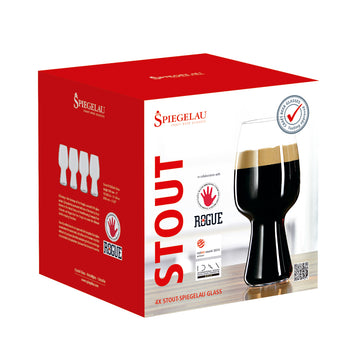 Vaso Cristal Cerveza Stout Set x 4