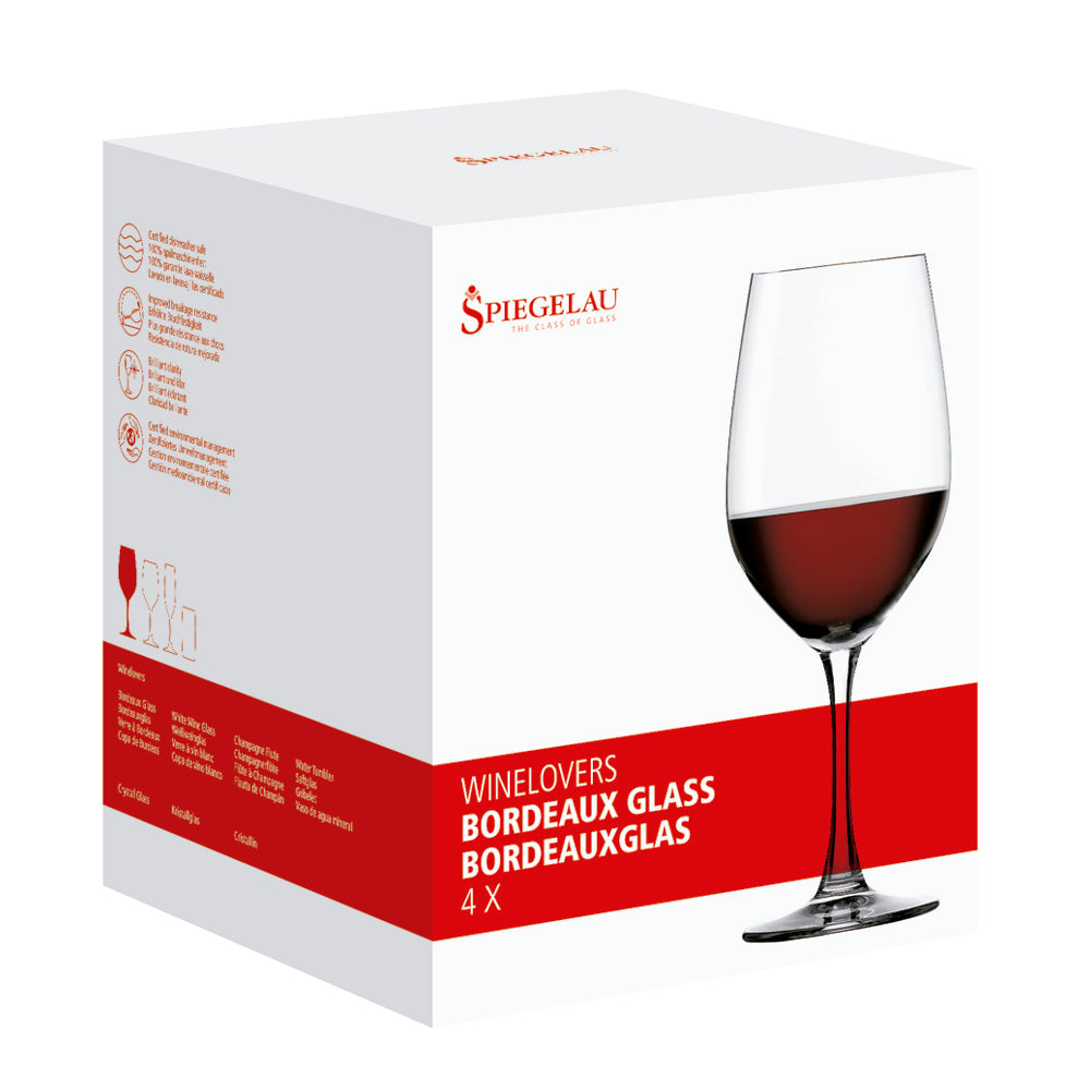 Winelovers Copa Cristal Bordeaux Set x 4