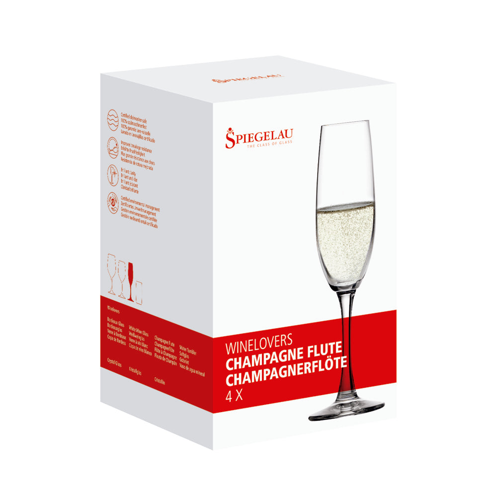 Winelovers Copa Cristal Champagne Set x 4