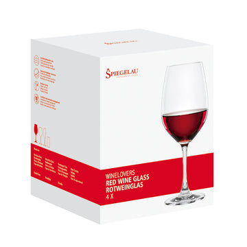 Winelovers Copa Cristal Vino Tinto Set x 4